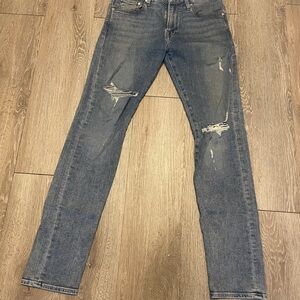 7 For All Mankind Men's Ripped Denim Jeans - 31 x 32